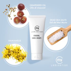 tubetto di Mineral Hand Cream di My Lamination e i suoi ingredienti