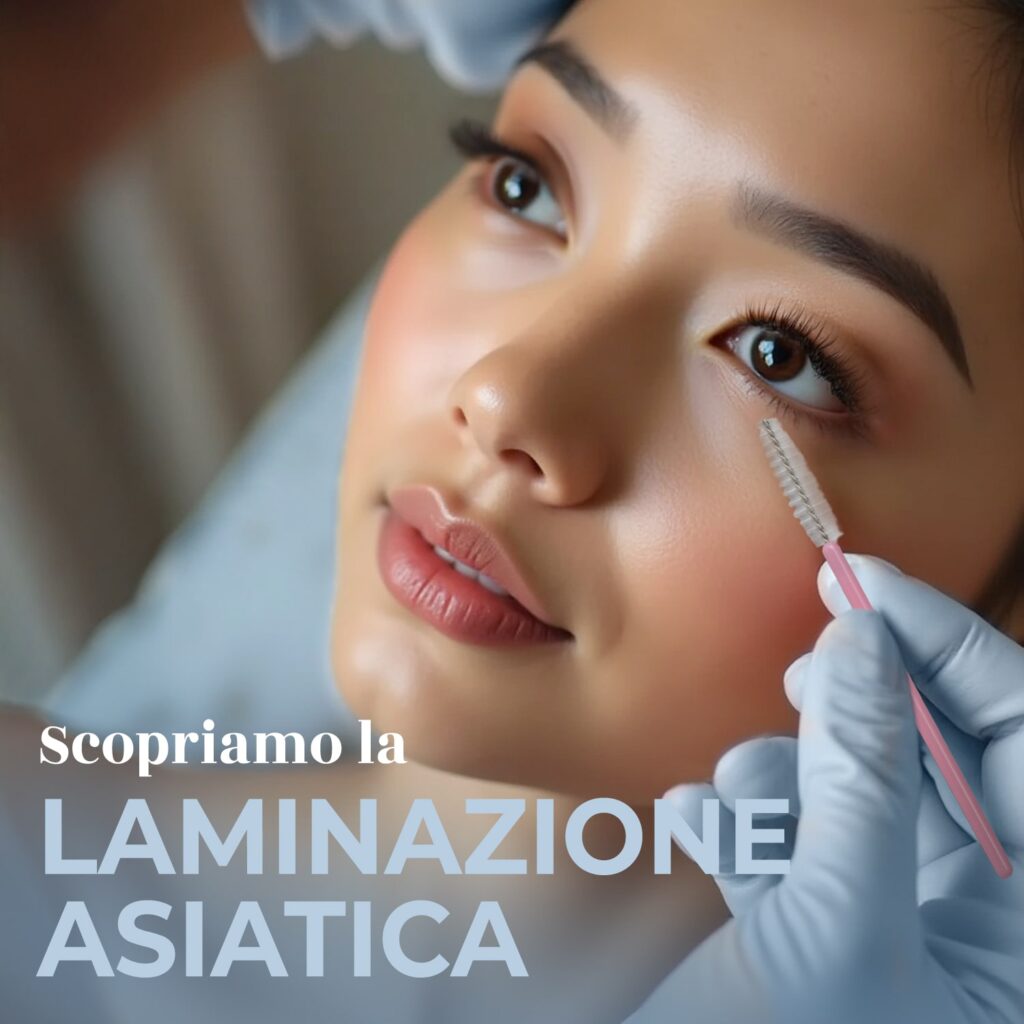 laminazione asiatica su ragazza asiatica